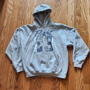 Grail Tees Brand Flight 23 Gray Hoodie Michael Air Jordan Size Large L
